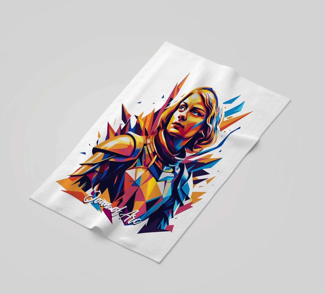 Joan of Arc WPAP Pop Art toalla de playa de vectorartnesia