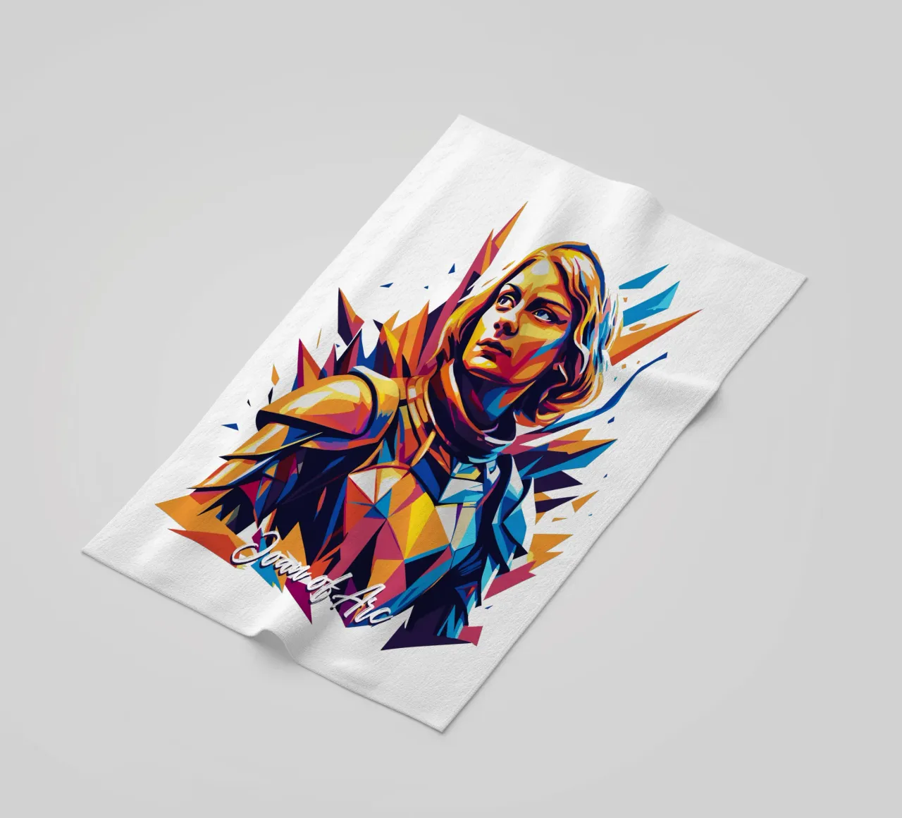 Joan of Arc WPAP Pop Art telo mare da vectorartnesia