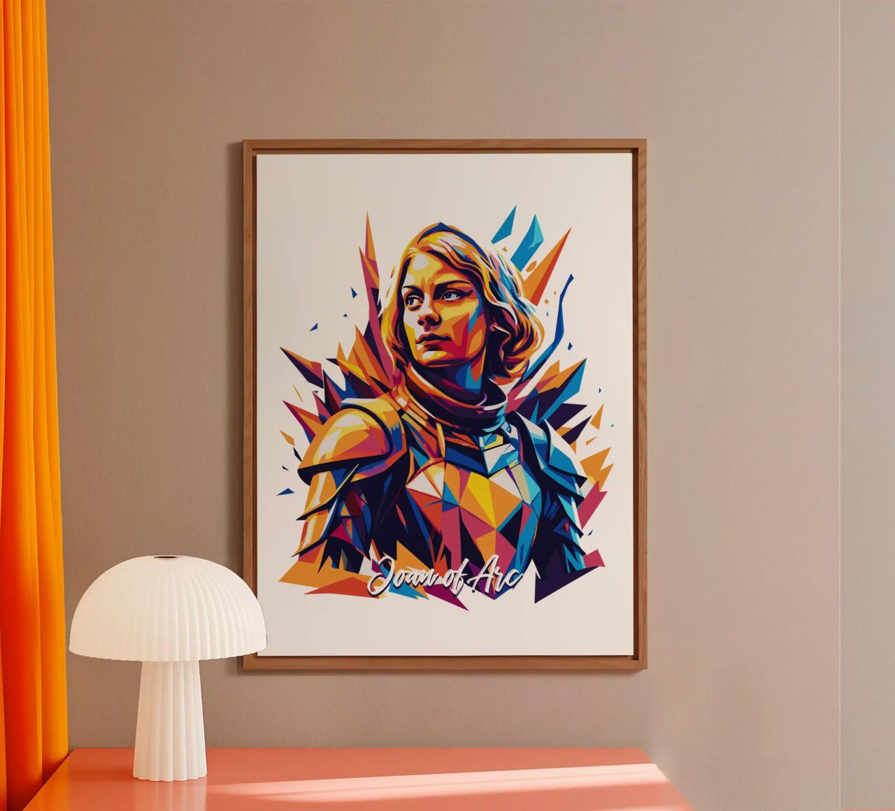 Joan of Arc WPAP Pop Art aluminio dibond de vectorartnesia
