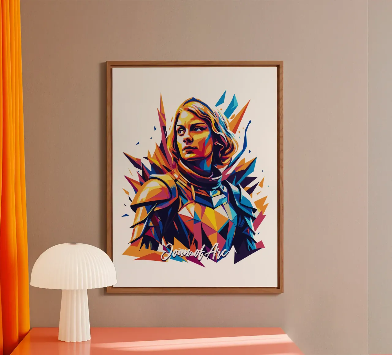 Joan of Arc WPAP Pop Art pannello forex da vectorartnesia