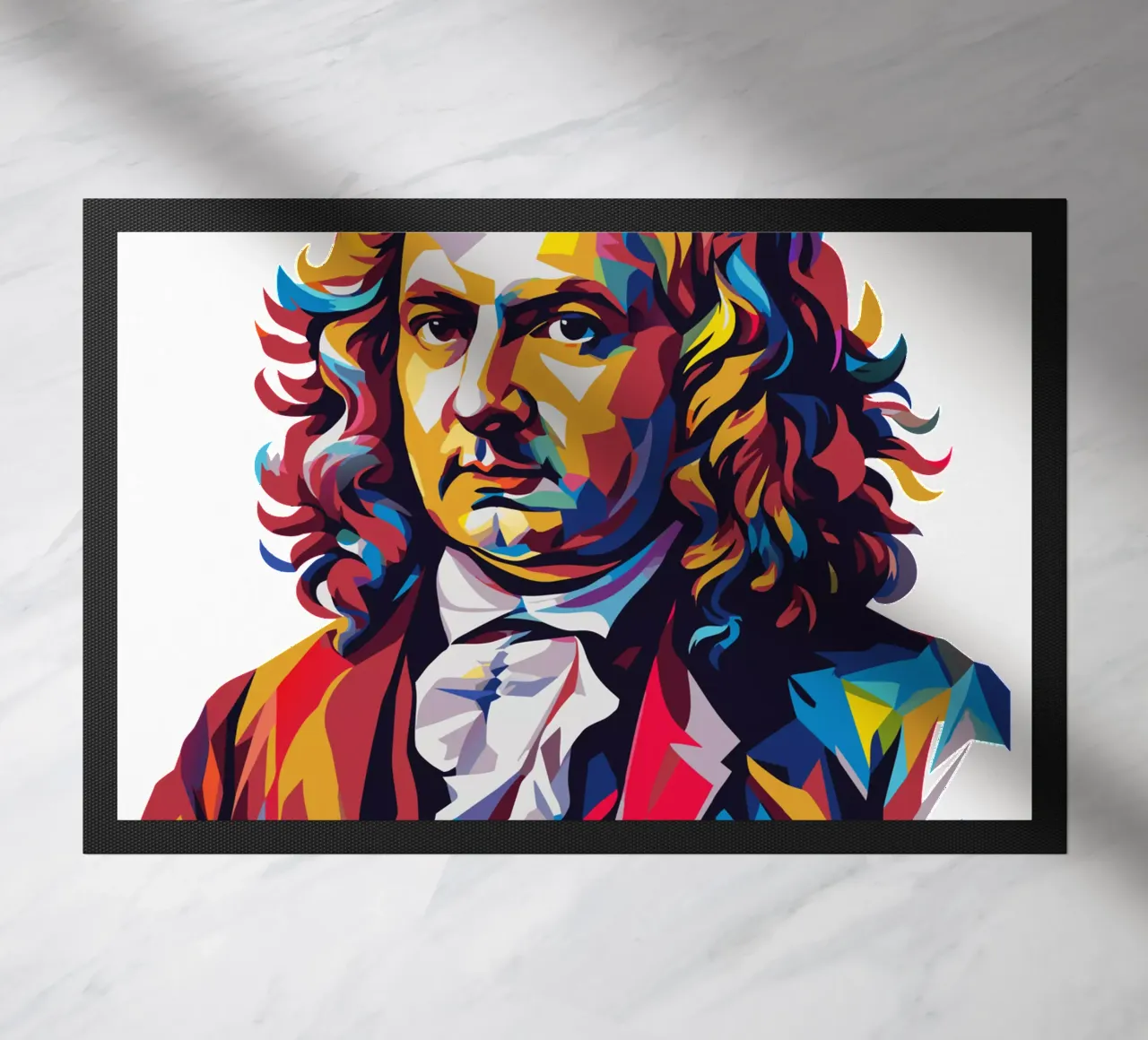 Johann Sebastian Bach in WPAP Pop Art zerbino da vectorartnesia