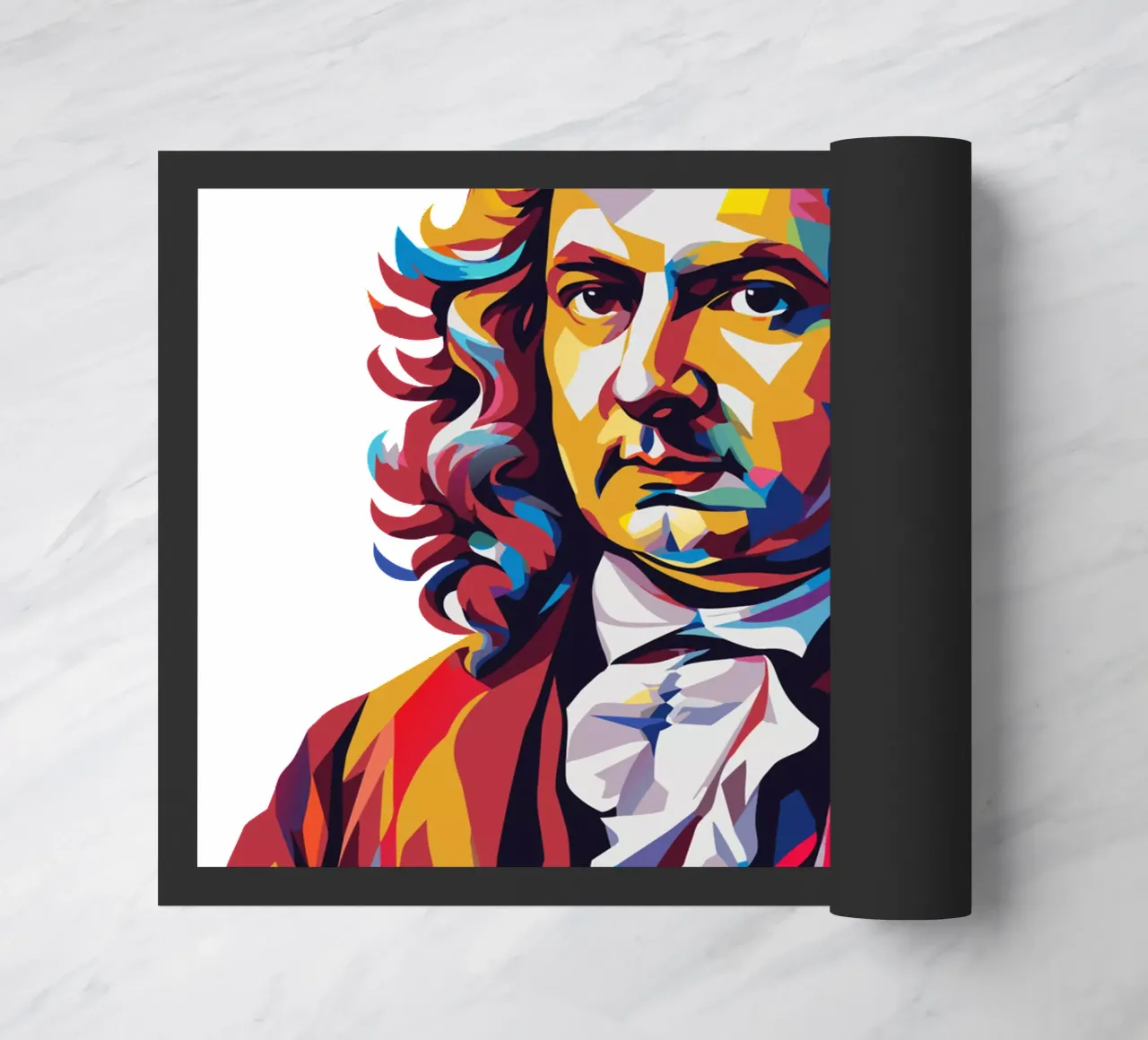 Johann Sebastian Bach in WPAP Pop Art zerbino da vectorartnesia