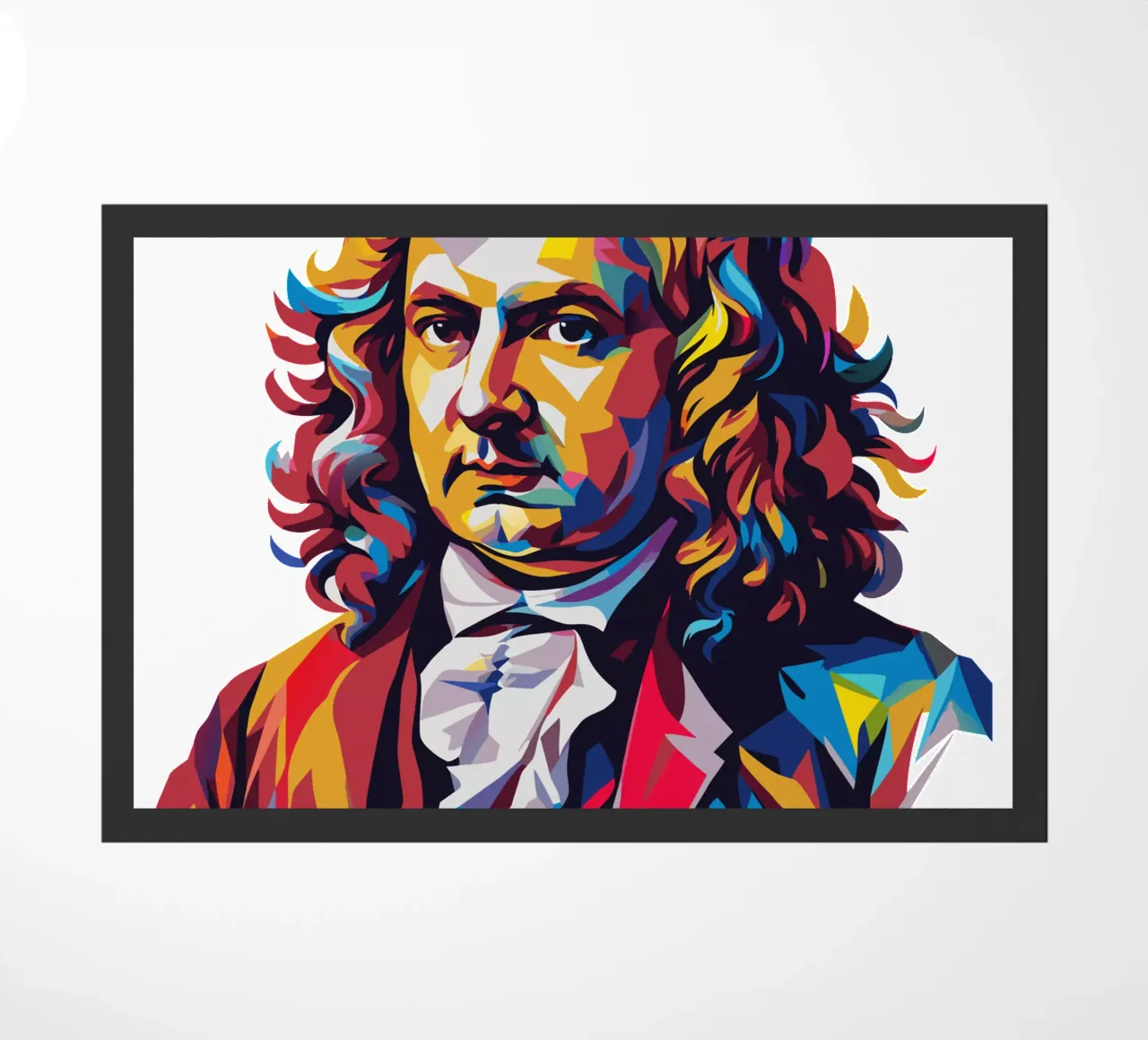 Johann Sebastian Bach in WPAP Pop Art zerbino da vectorartnesia