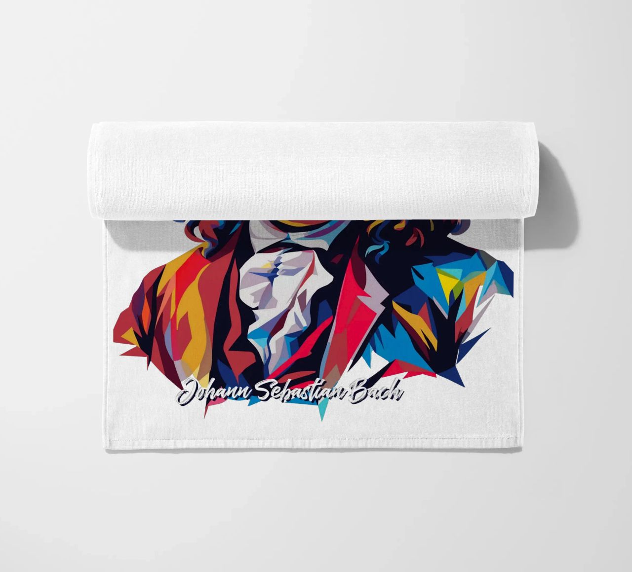 Johann Sebastian Bach in WPAP Pop Art telo mare da vectorartnesia