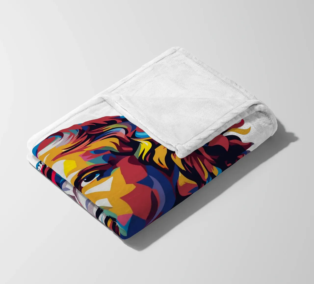 Johann Sebastian Bach in WPAP Pop Art Fleecedecke von vectorartnesia