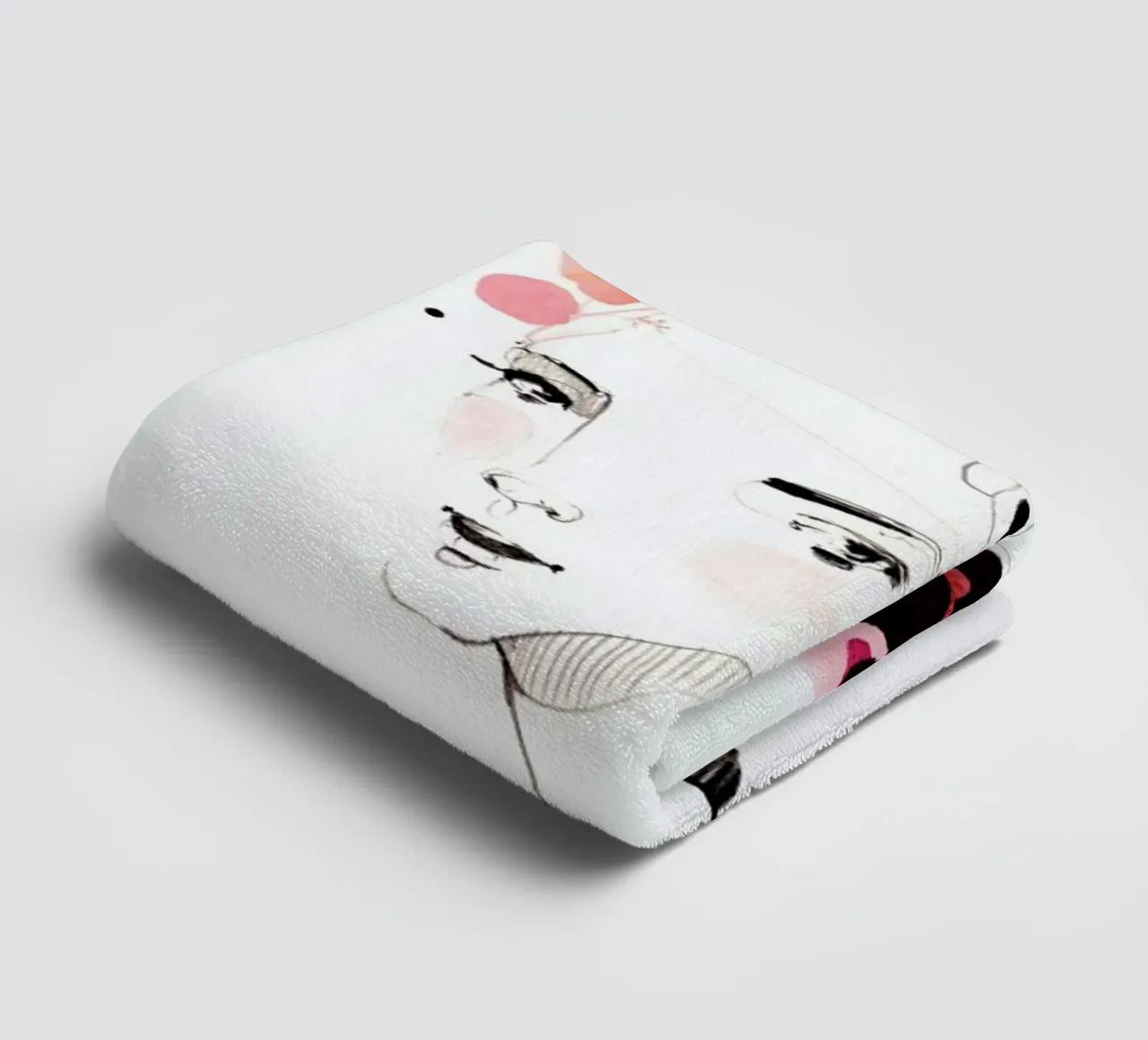 Little Mademoiselle towel by Ekaterina Koroleva