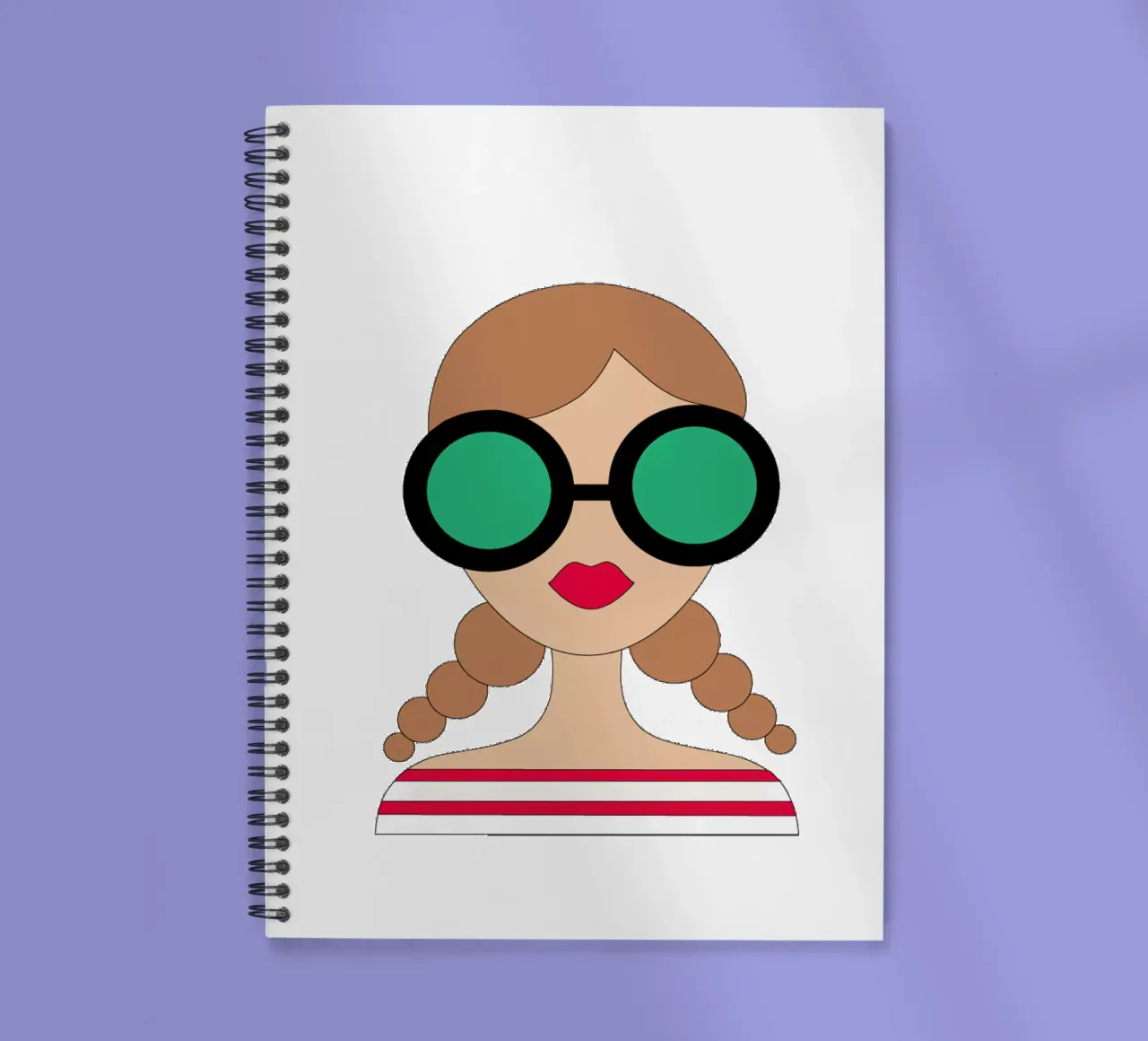 Sunglasses spiral notebook by SunflowerDE