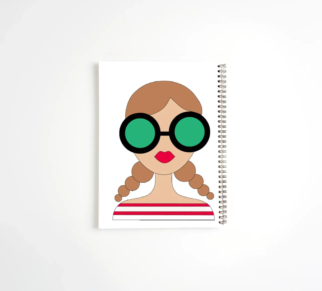 Sunglasses spiral notebook by SunflowerDE