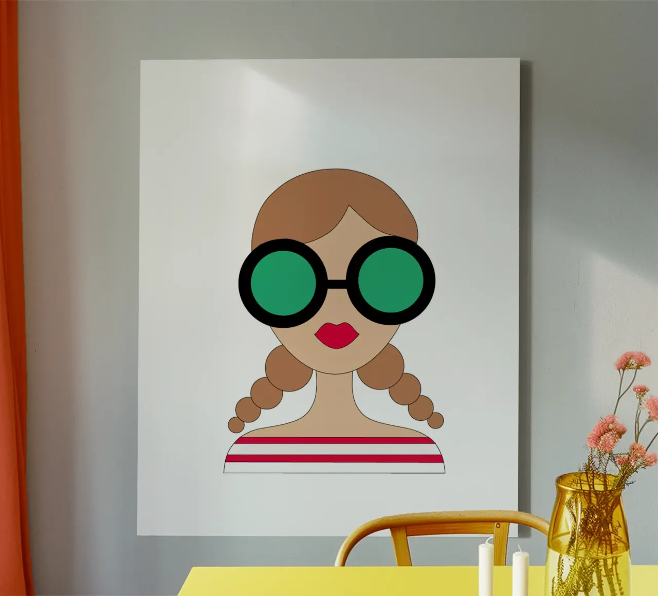 Sunglasses canvas by SunflowerDE