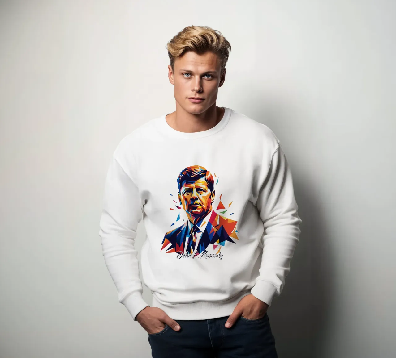 John F. Kennedy WPAP Pop Art felpa da vectorartnesia