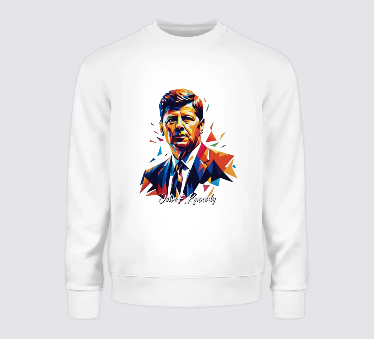 John F. Kennedy WPAP Pop Art Sweatshirt von vectorartnesia