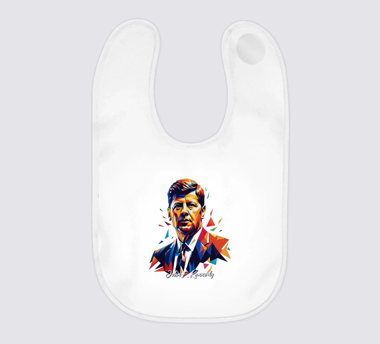 John F. Kennedy WPAP Pop Art bavaglino da vectorartnesia