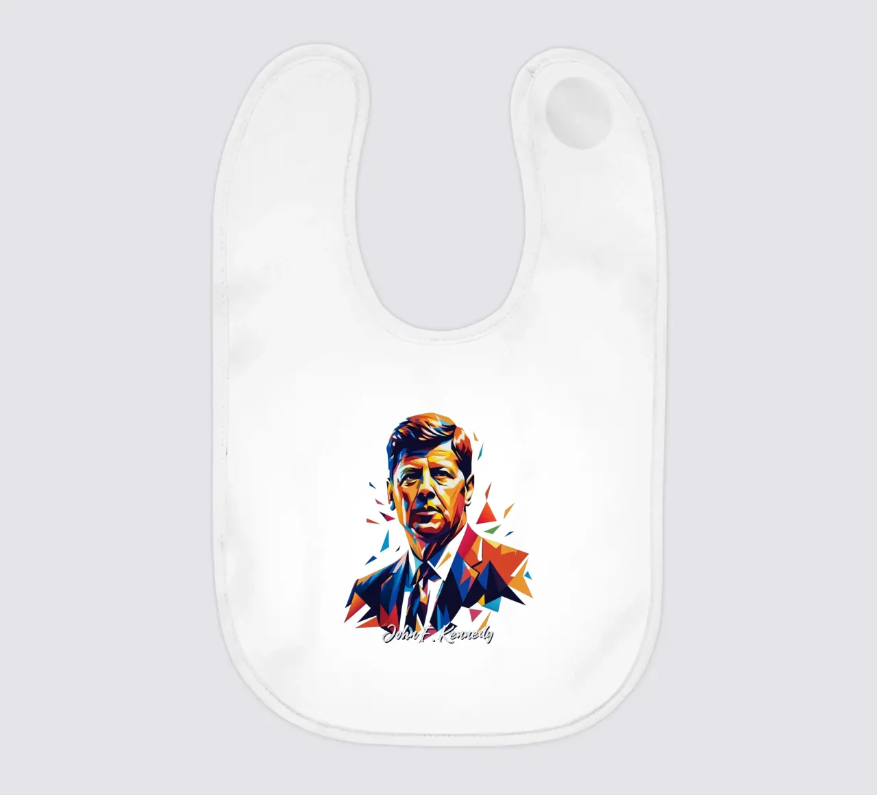 John F. Kennedy WPAP Pop Art bavaglino da vectorartnesia