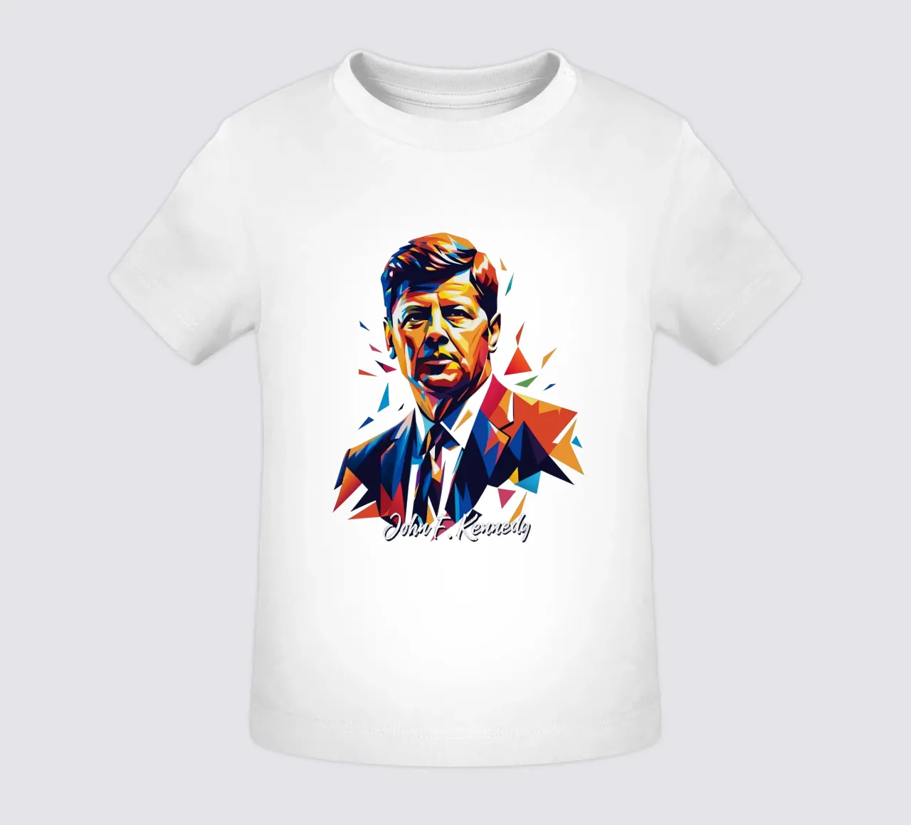 John F. Kennedy WPAP Pop Art maglietta neonato da vectorartnesia