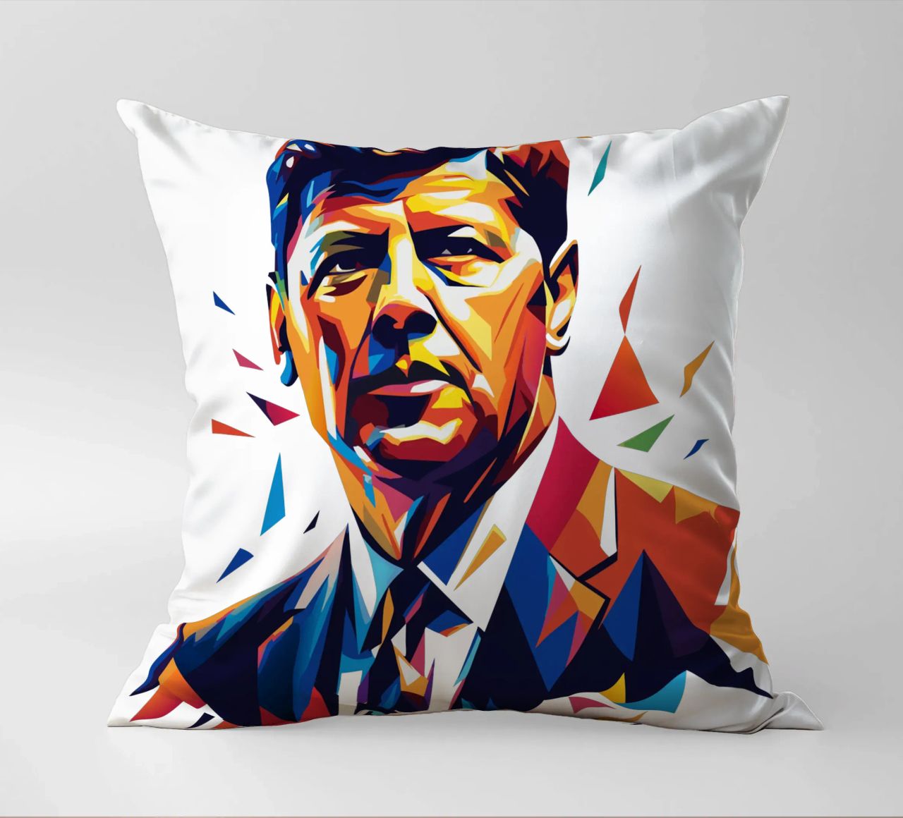 John F. Kennedy WPAP Pop Art cuscino da vectorartnesia
