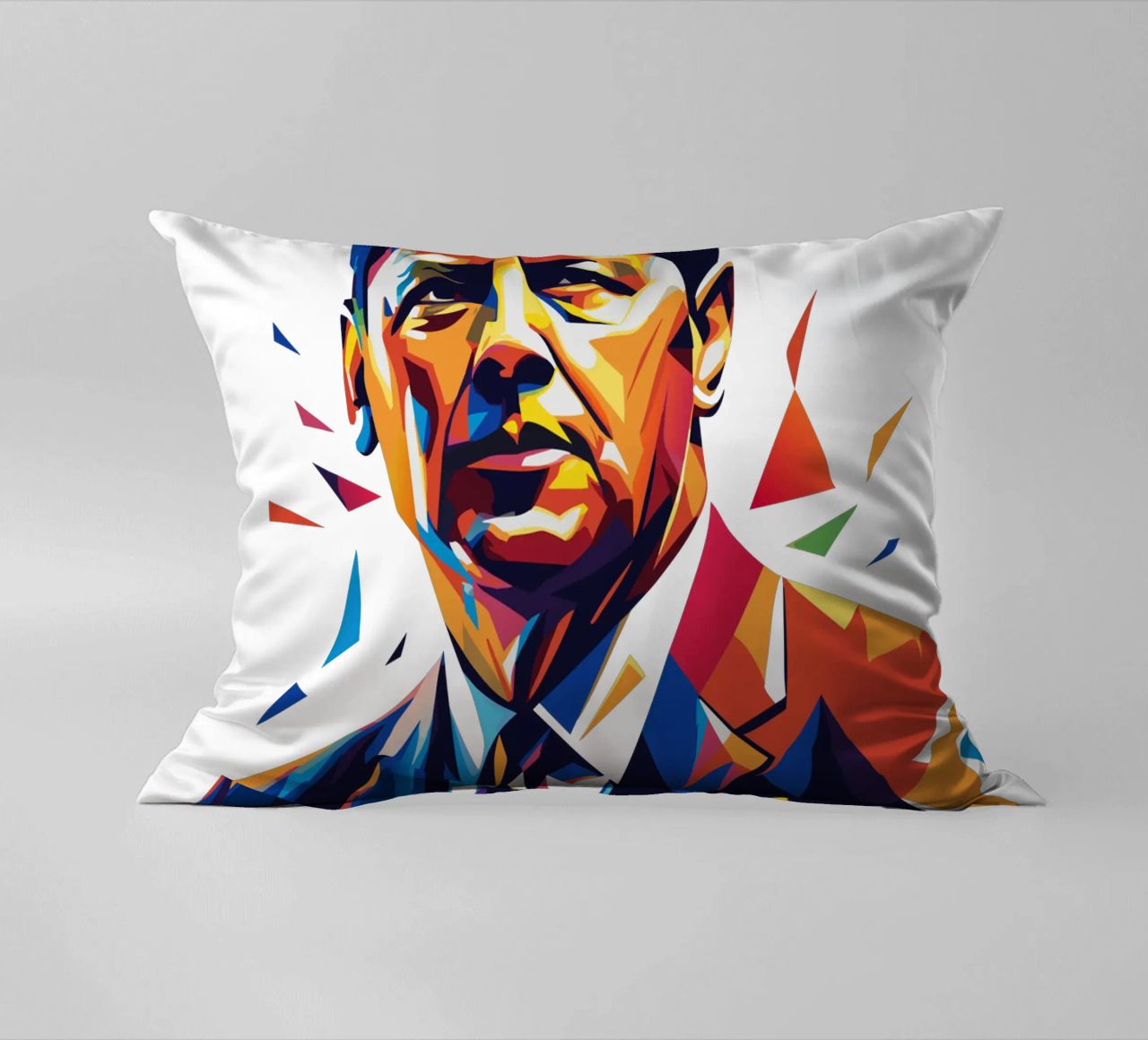 John F. Kennedy WPAP Pop Art cuscino da vectorartnesia