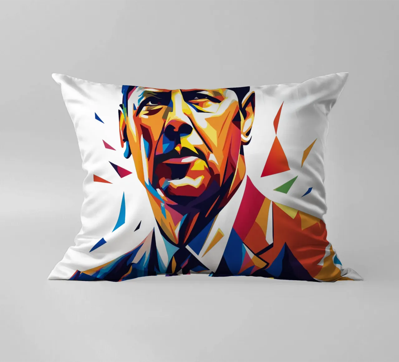 John F. Kennedy WPAP Pop Art cojín de vectorartnesia