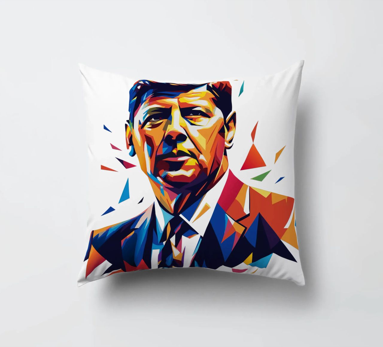 John F. Kennedy WPAP Pop Art cuscino da vectorartnesia