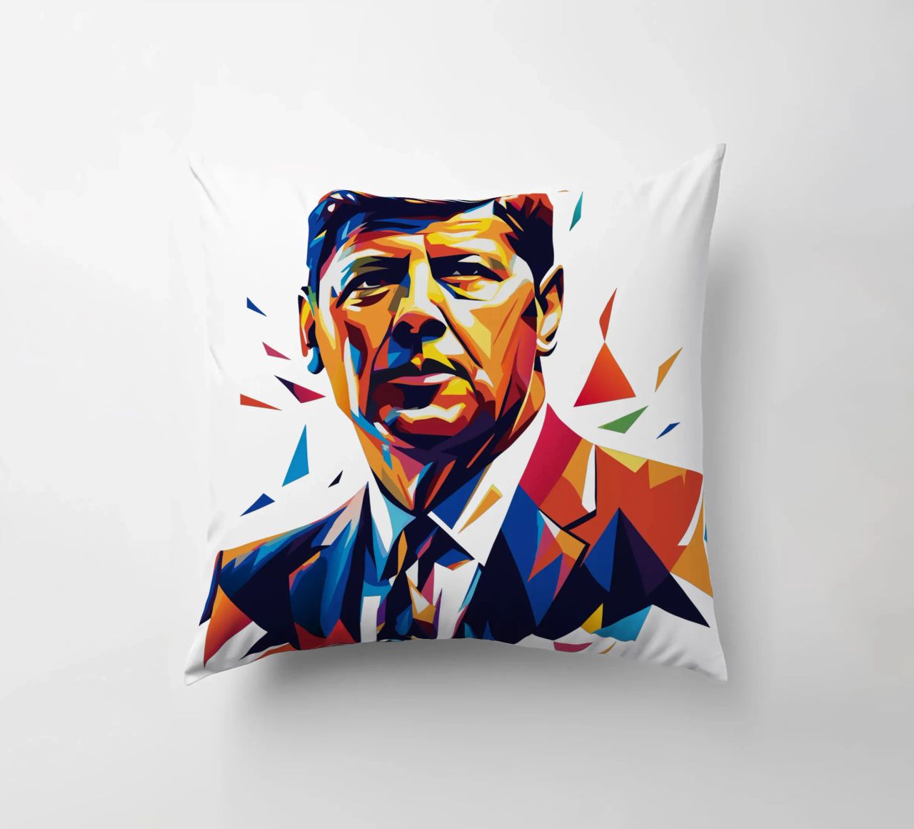 John F. Kennedy WPAP Pop Art cuscino da vectorartnesia