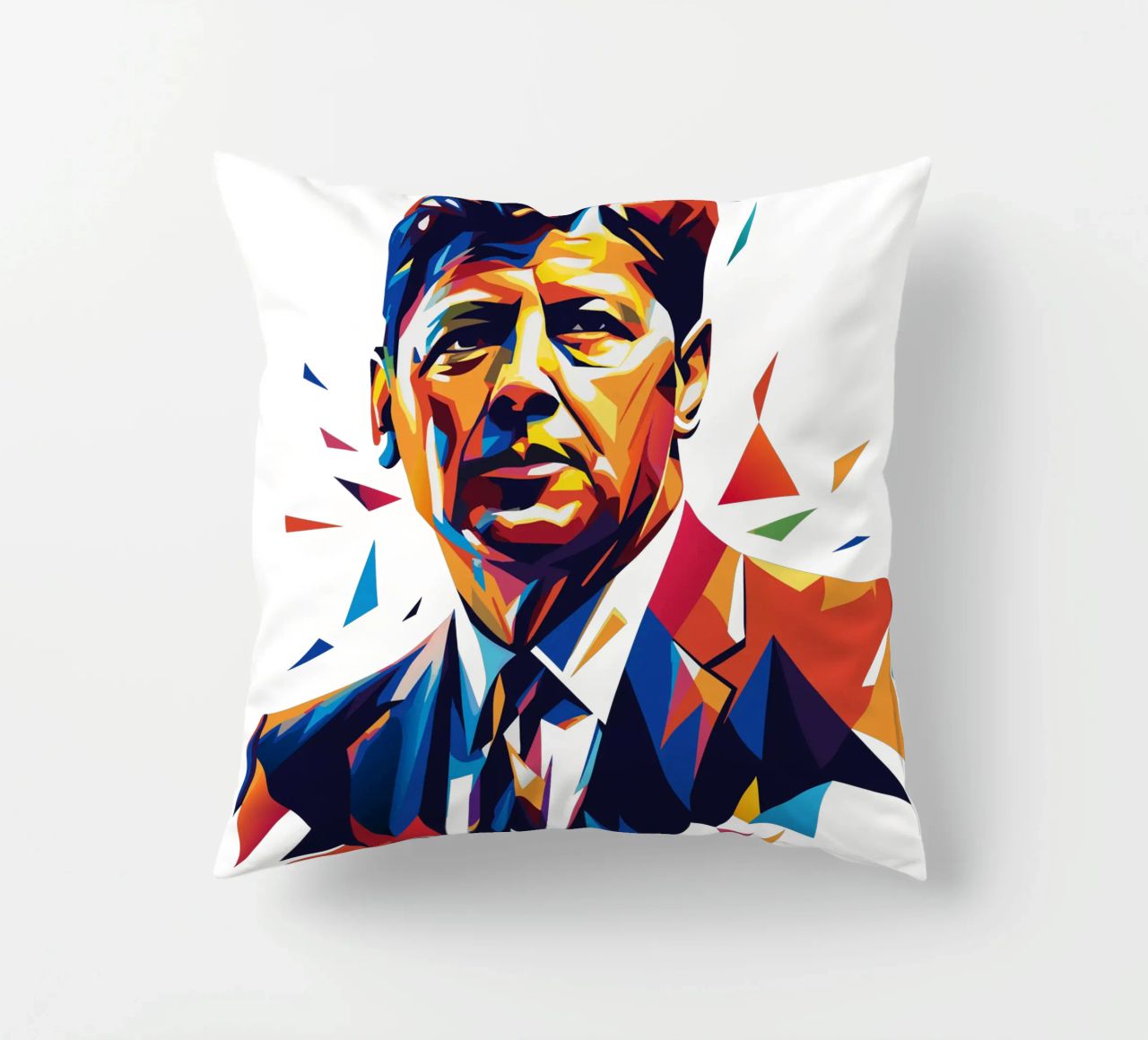 John F. Kennedy WPAP Pop Art cuscino da vectorartnesia