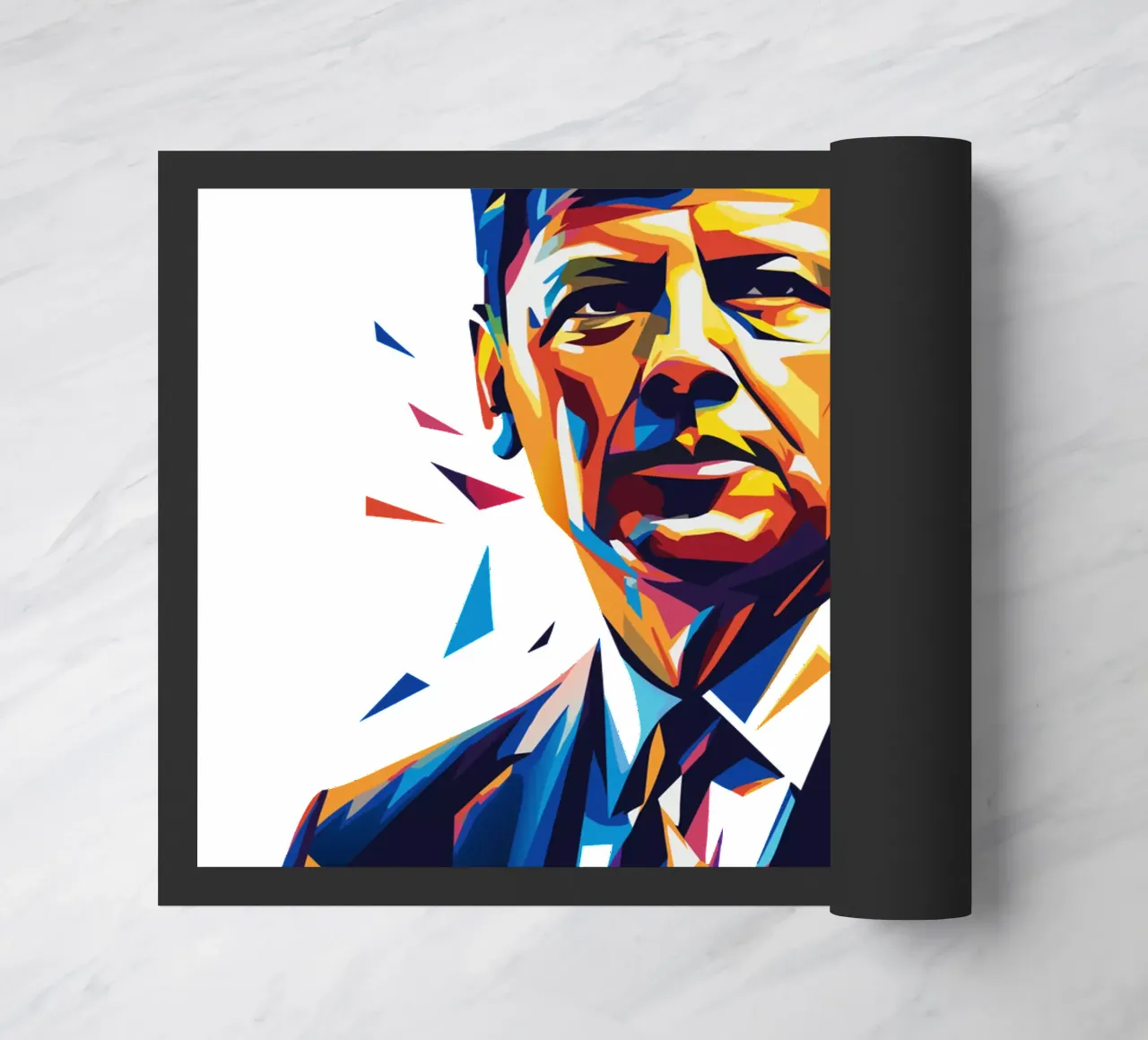 John F. Kennedy WPAP Pop Art felpudo de vectorartnesia
