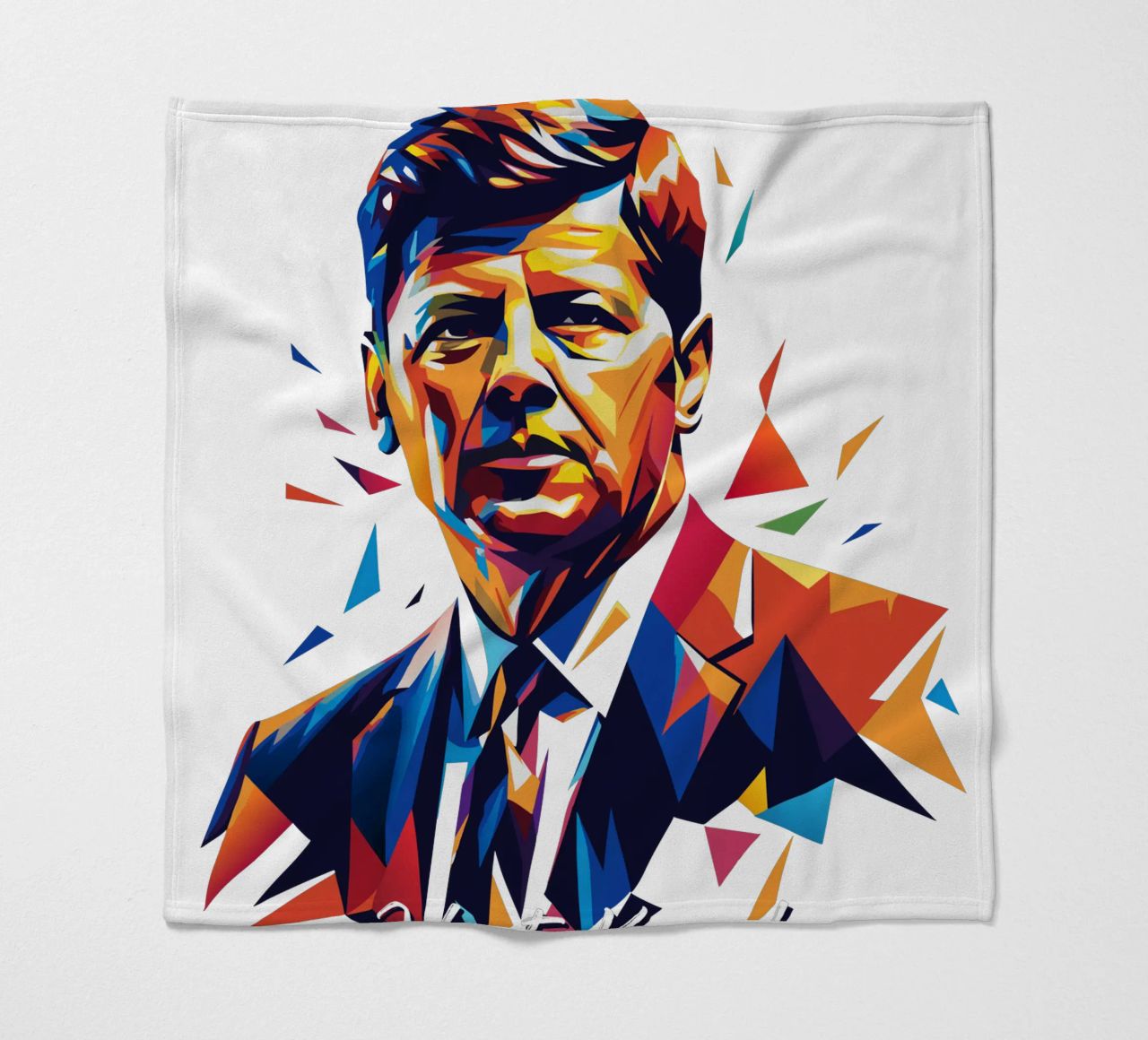 John F. Kennedy WPAP Pop Art coperta in pile da vectorartnesia