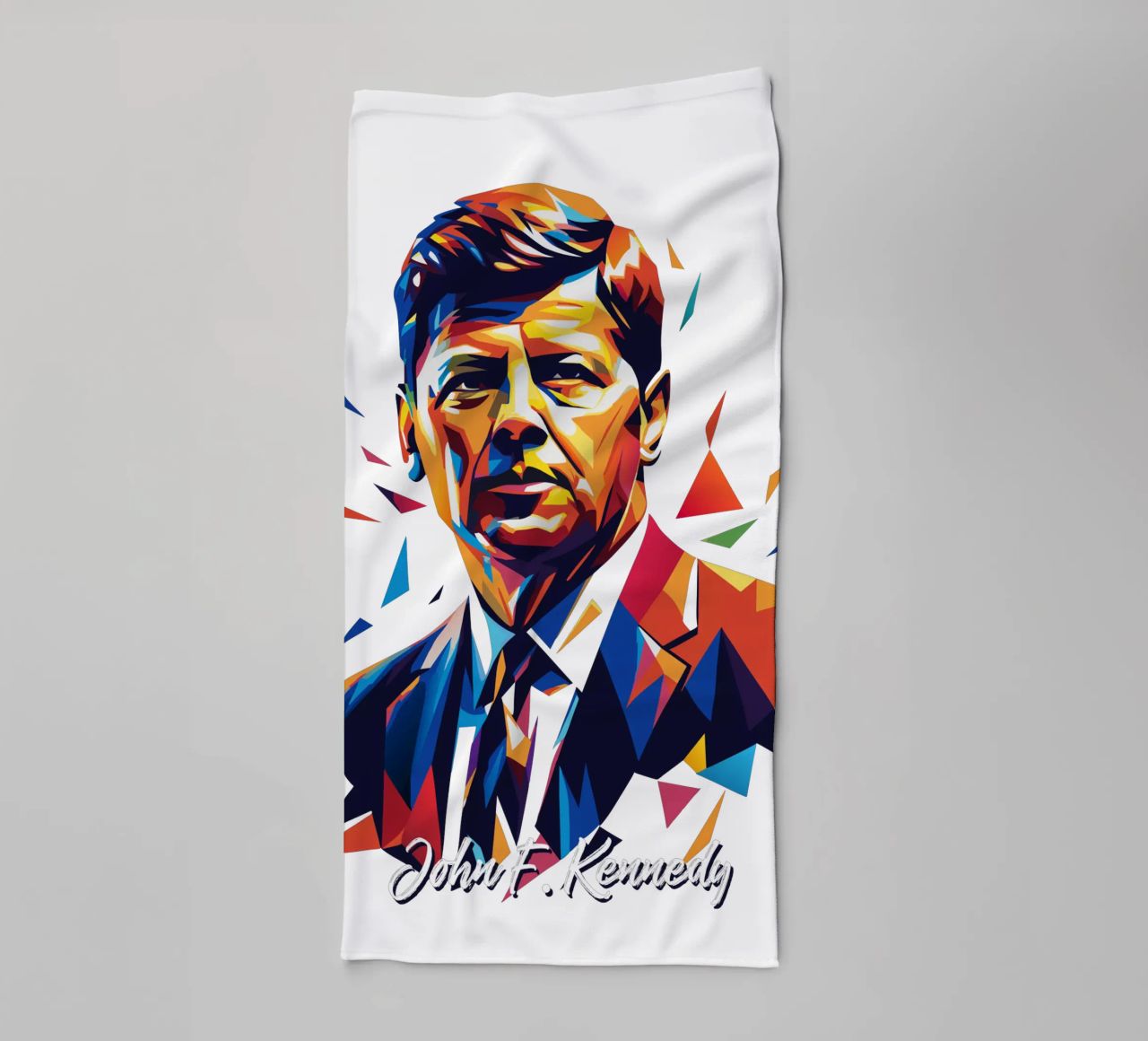 John F. Kennedy WPAP Pop Art asciugamano da bagno da vectorartnesia