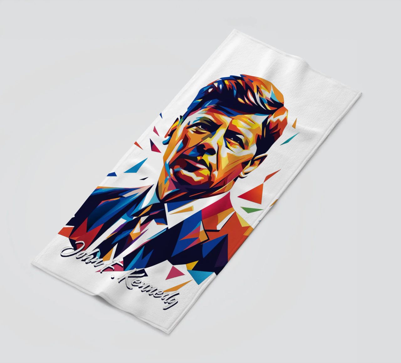 John F. Kennedy WPAP Pop Art telo mare da vectorartnesia