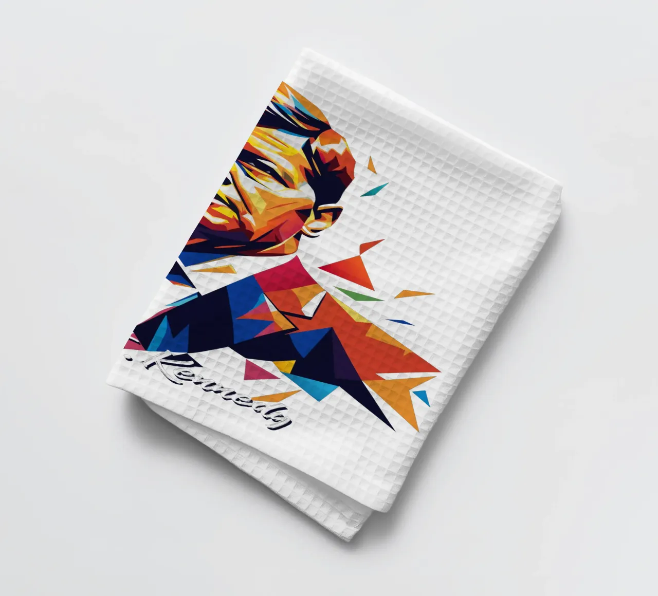 John F. Kennedy WPAP Pop Art canovaccio da cucina da vectorartnesia
