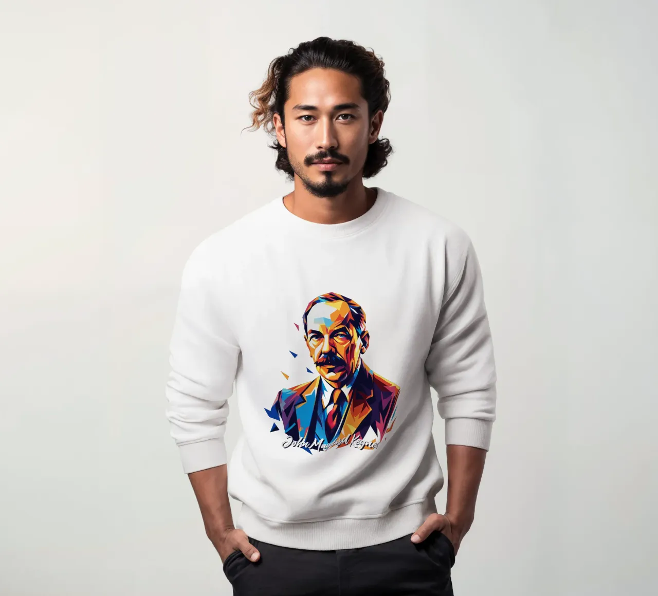 John Maynard Keynes WPAP Pop Art felpa da vectorartnesia