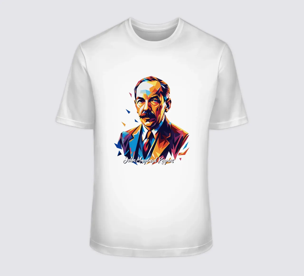 John Maynard Keynes WPAP Pop Art t-shirt da vectorartnesia