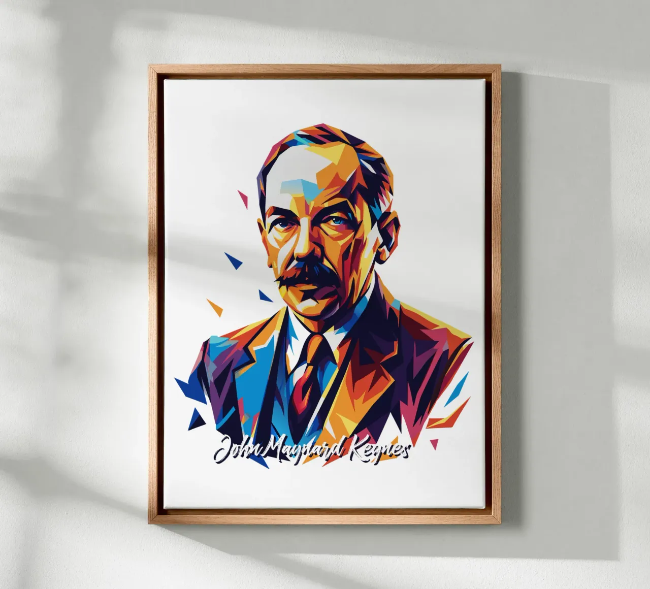 John Maynard Keynes WPAP Pop Art tela da vectorartnesia
