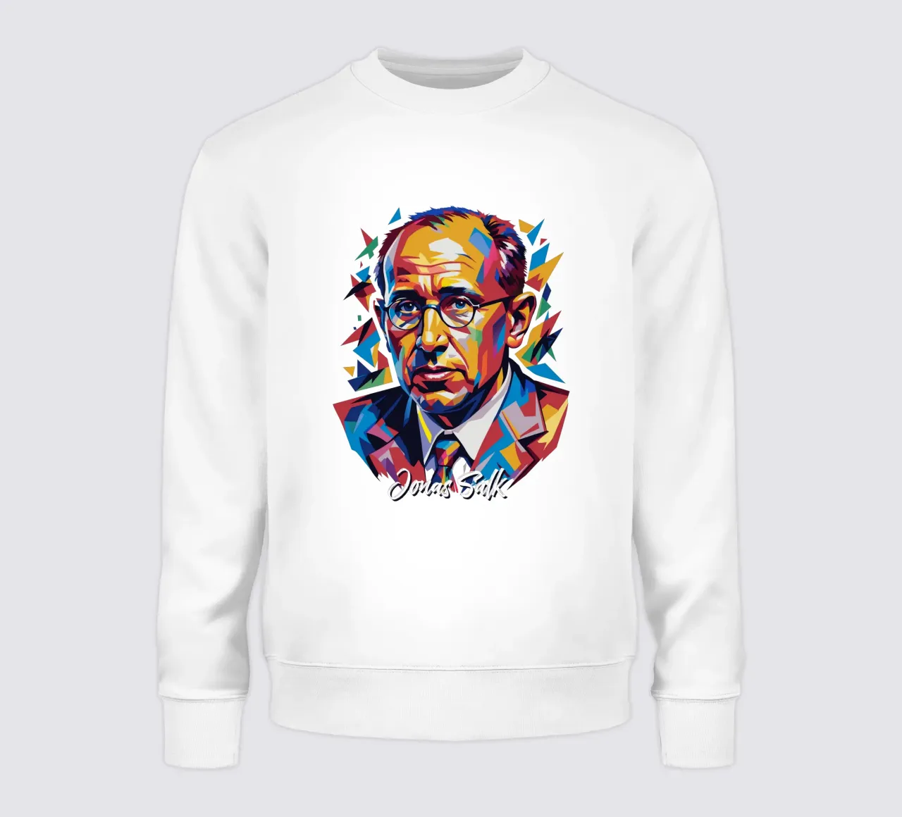 Jonas Salk WPAP Pop Art felpa da vectorartnesia