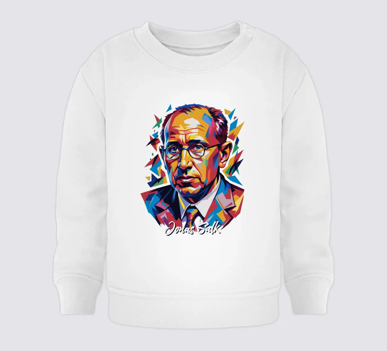 Jonas Salk WPAP Pop Art felpa neonato da vectorartnesia