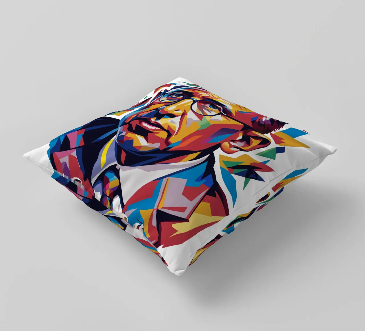 Jonas Salk WPAP Pop Art cuscino da vectorartnesia