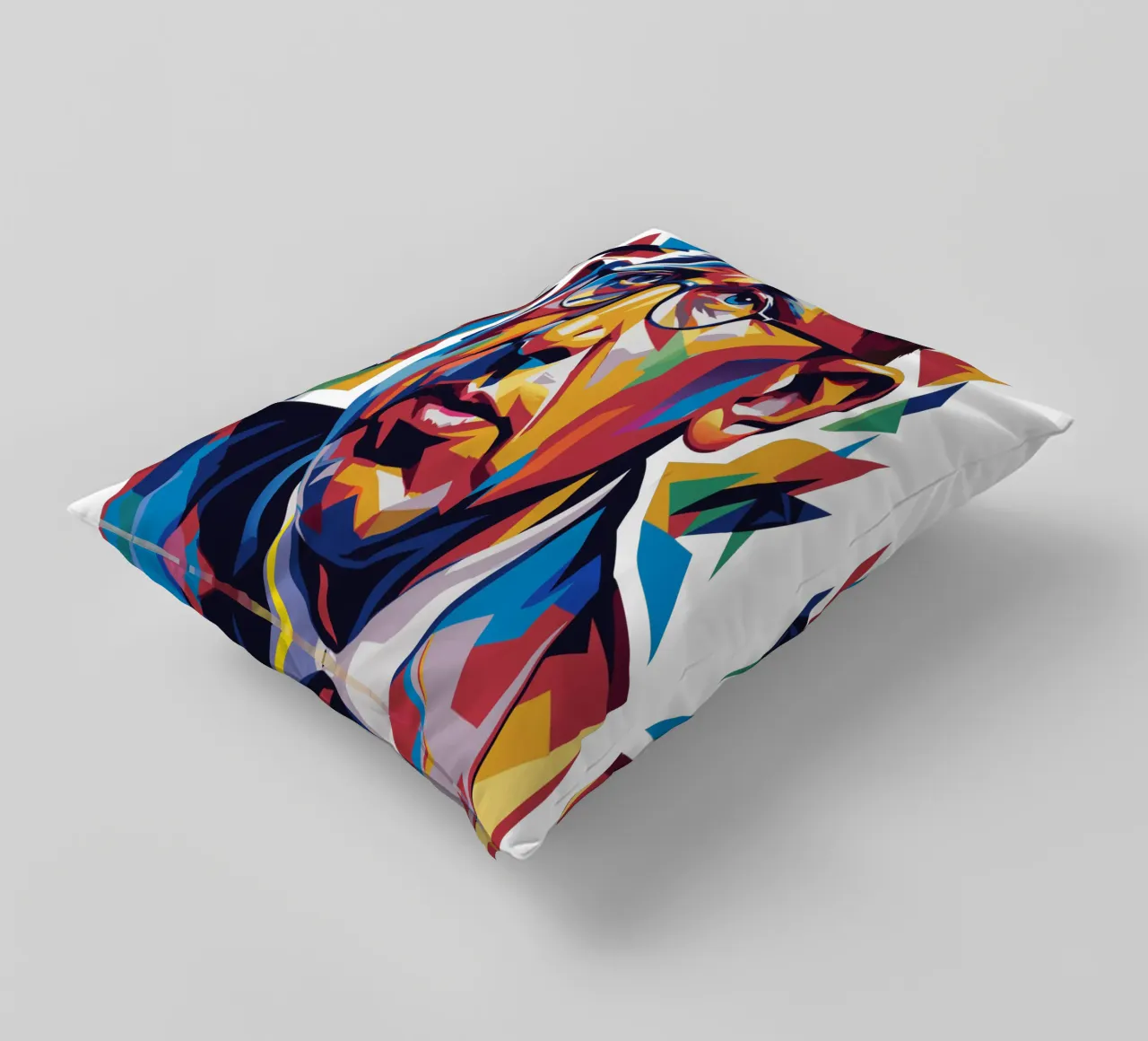 Jonas Salk WPAP Pop Art cuscino da vectorartnesia