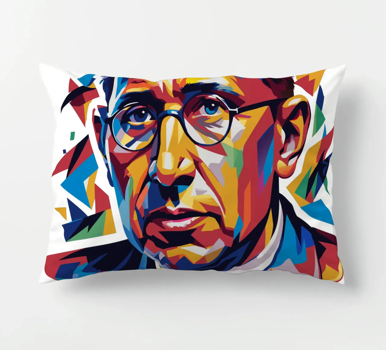 Jonas Salk WPAP Pop Art cuscino da vectorartnesia