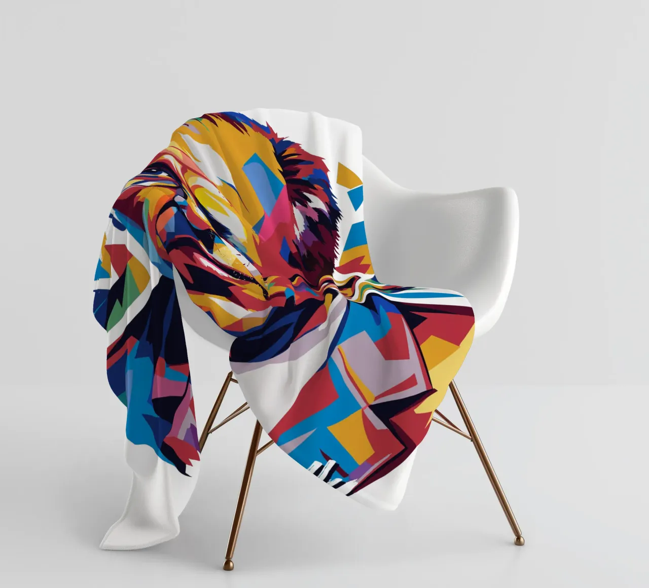 Jonas Salk WPAP Pop Art coperta in pile da vectorartnesia
