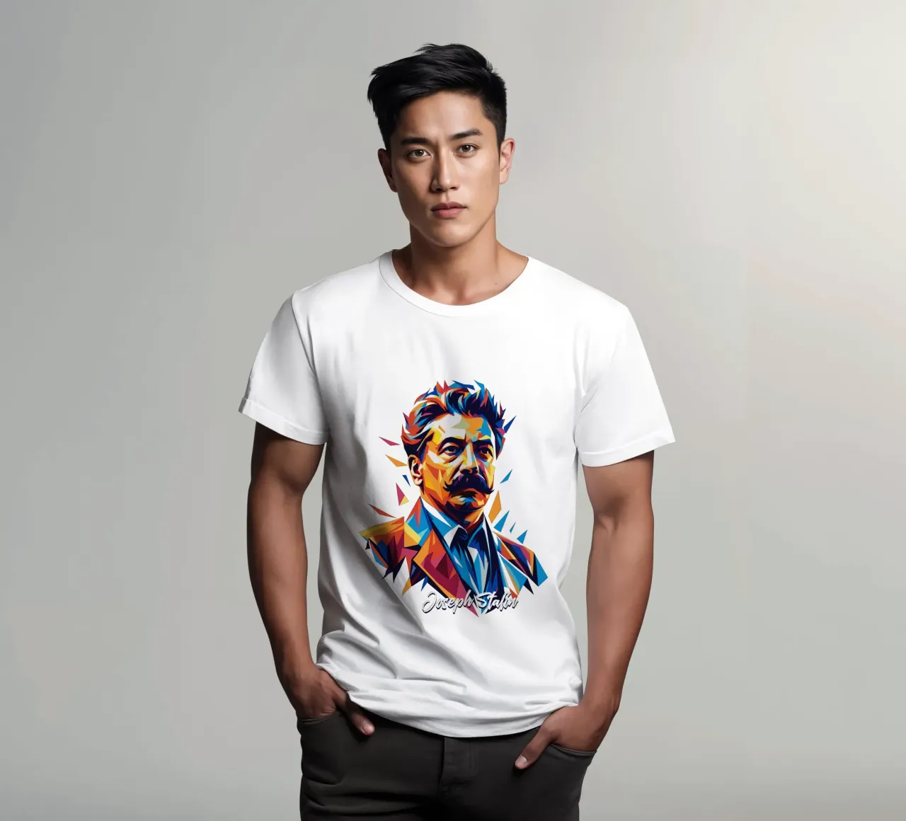 Joseph Stalin WPAP Pop Art t-shirt da vectorartnesia