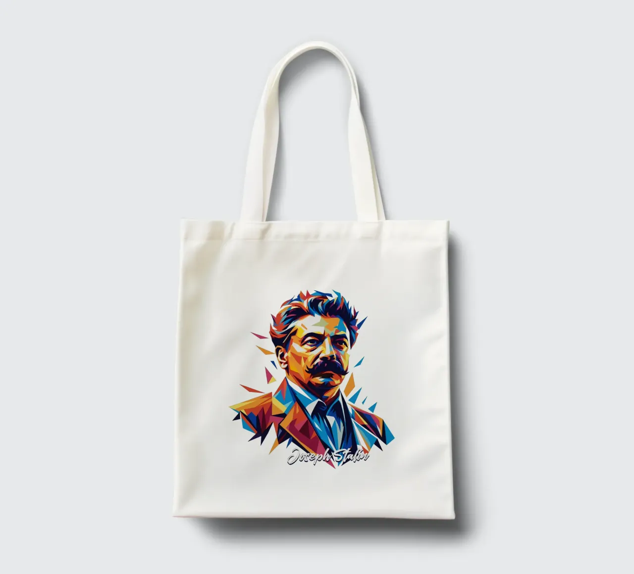 Joseph Stalin WPAP Pop Art borsa in juta da vectorartnesia