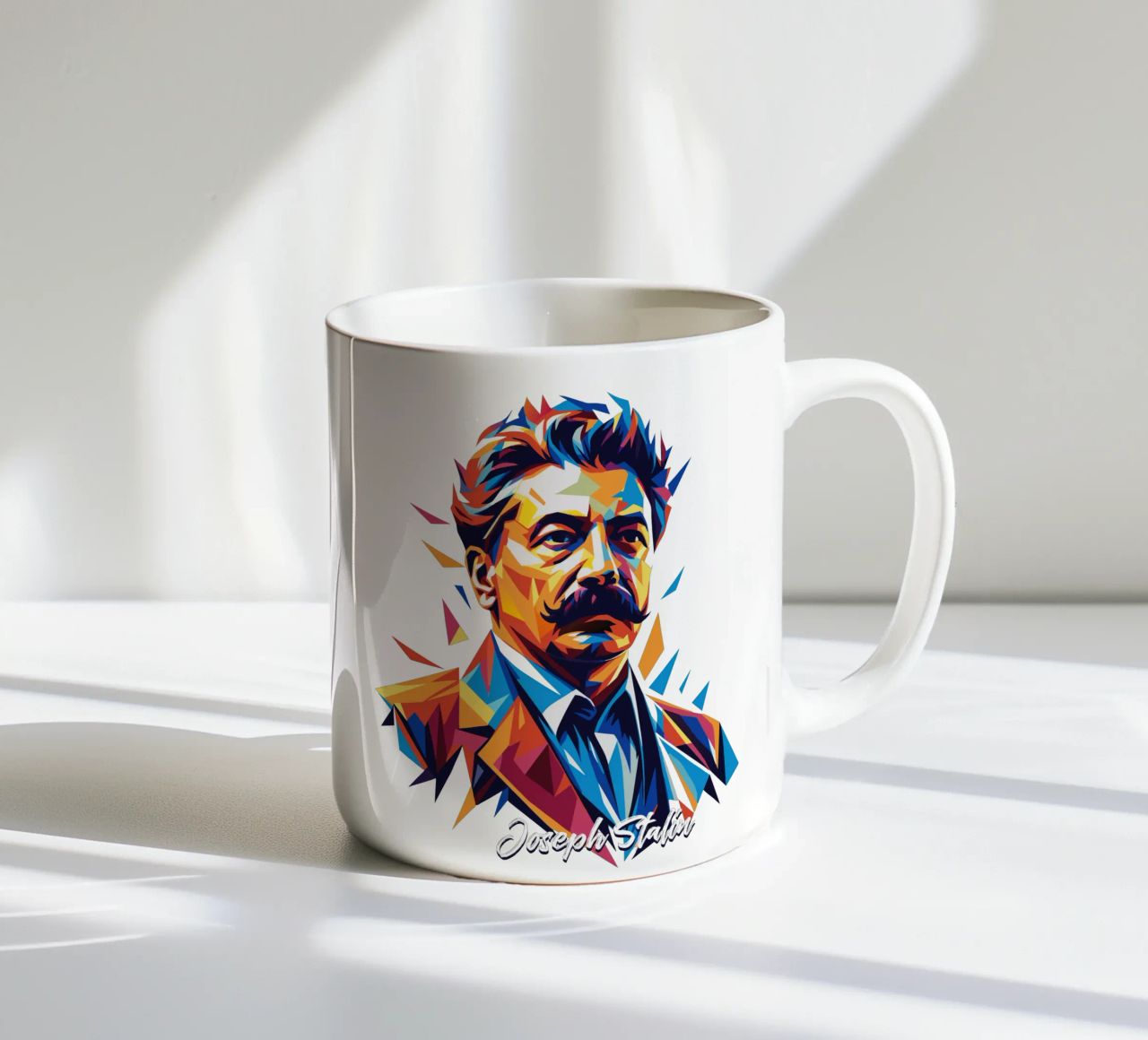 Joseph Stalin WPAP Pop Art tazza in ceramica da vectorartnesia