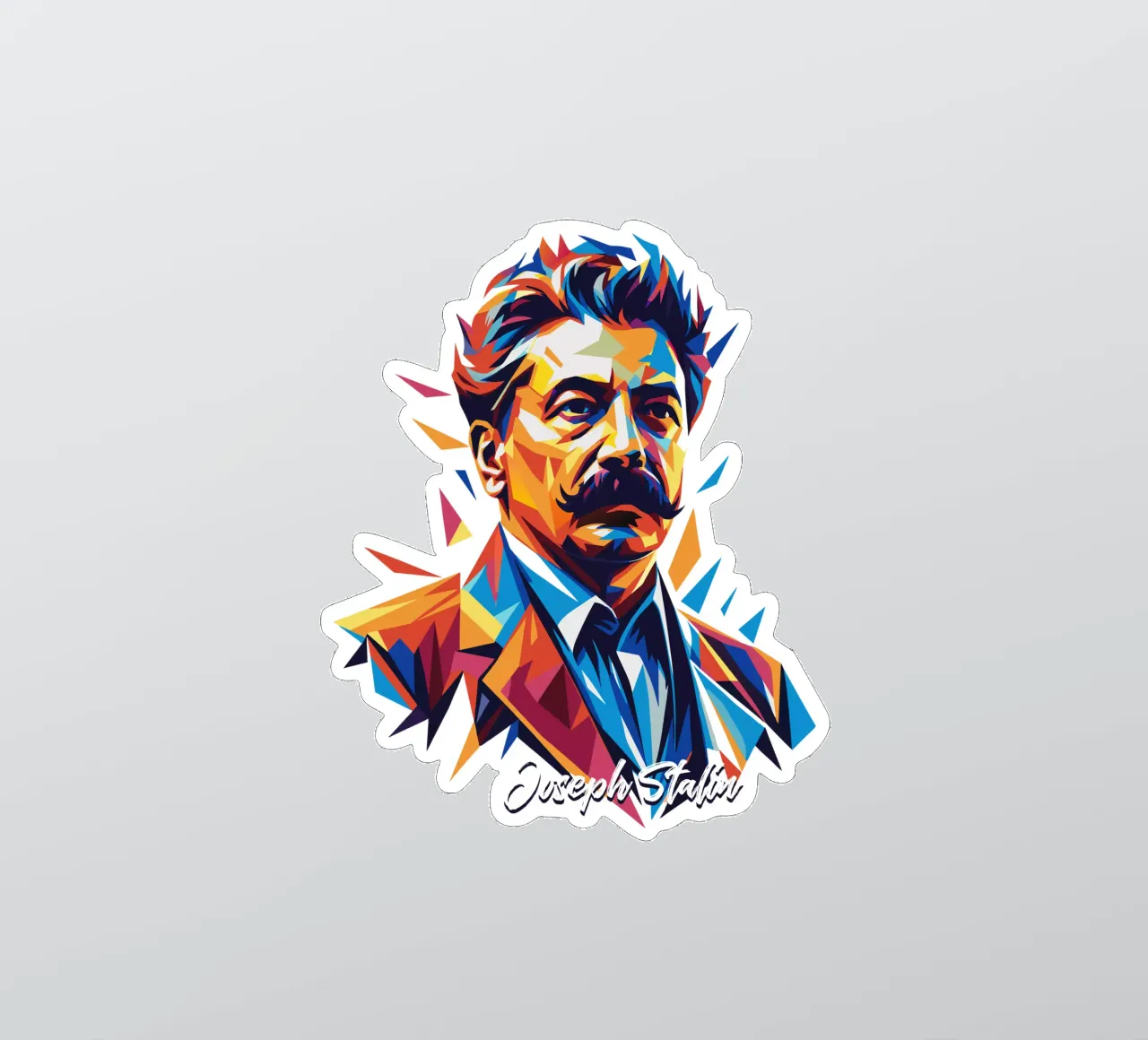 Joseph Stalin WPAP Pop Art autocollant de vectorartnesia