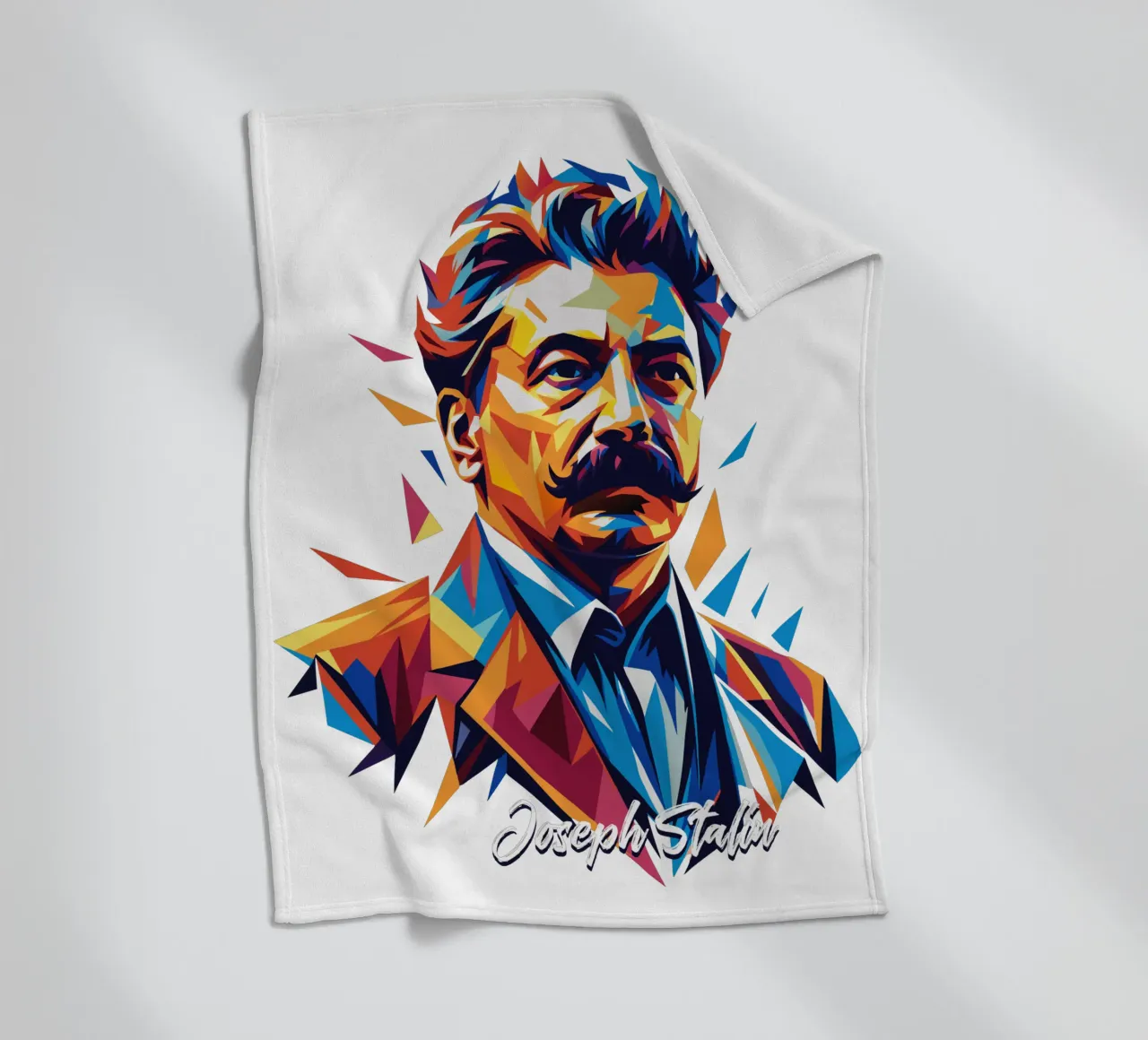 Joseph Stalin WPAP Pop Art coperta in pile da vectorartnesia