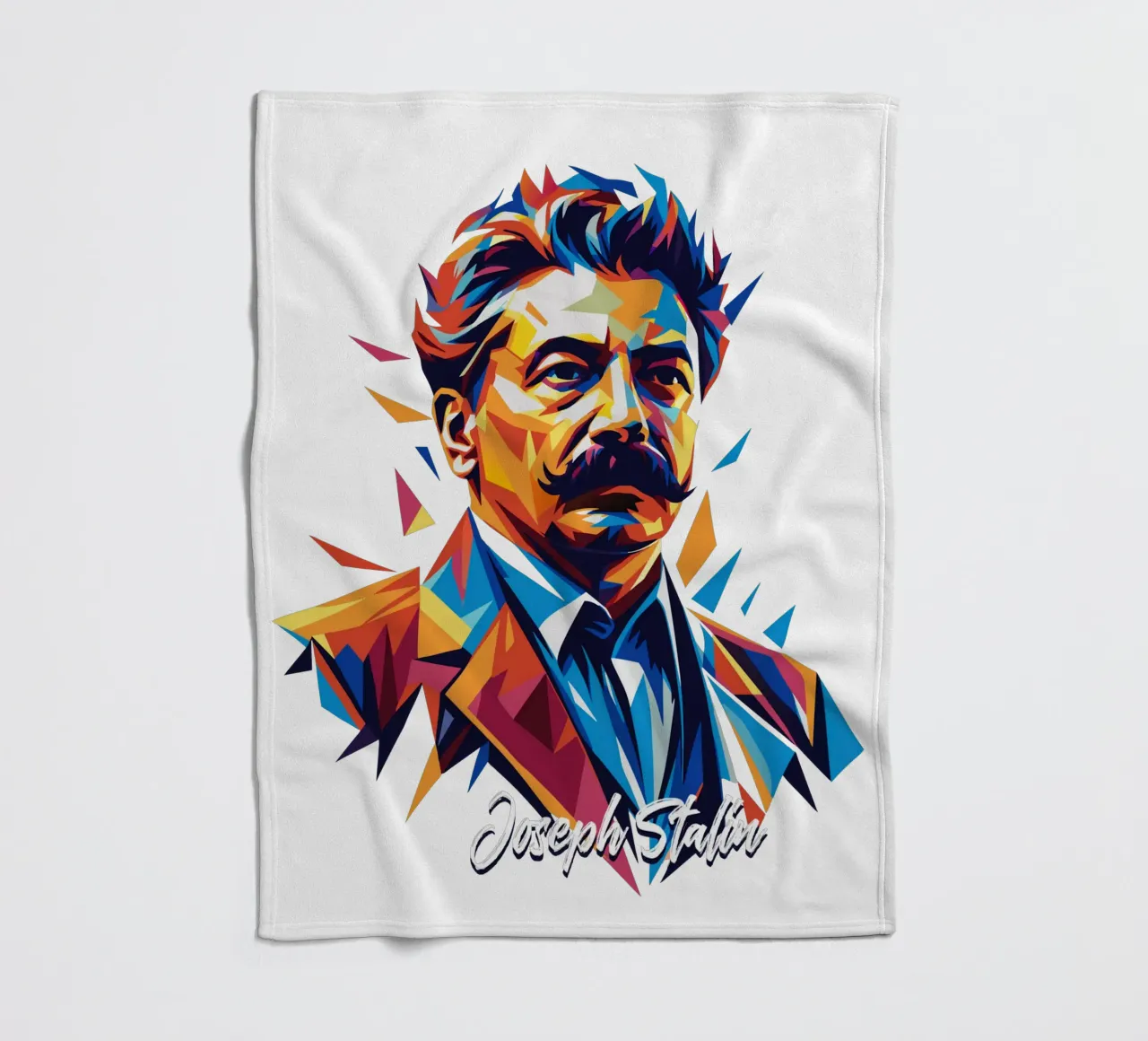 Joseph Stalin WPAP Pop Art coperta in pile da vectorartnesia