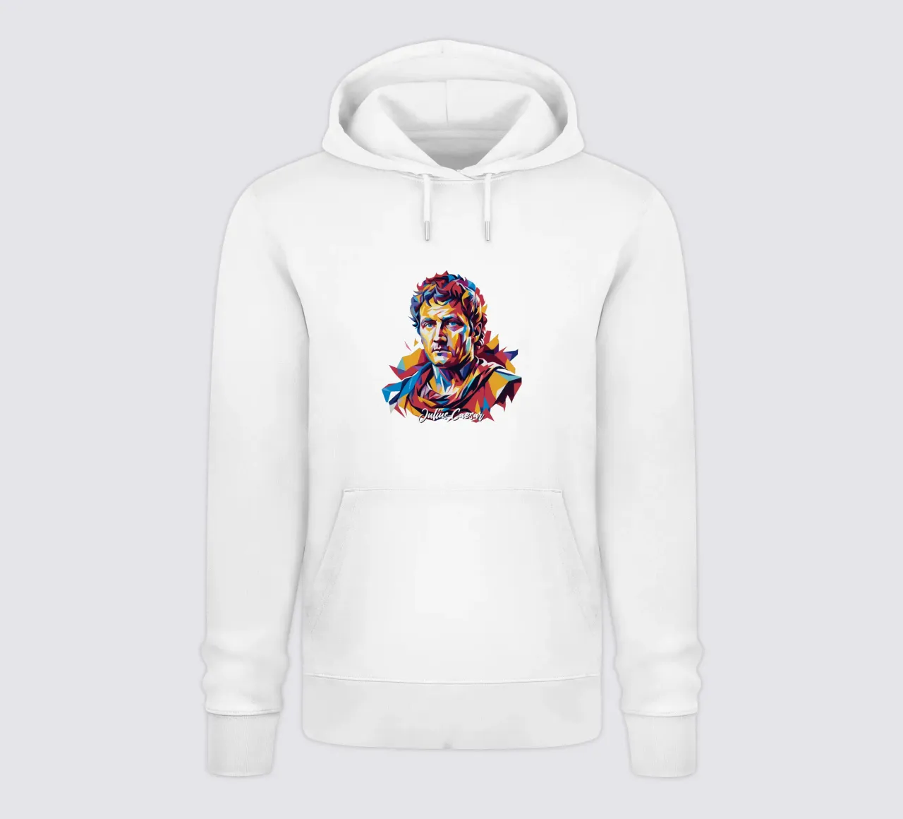 Julius Caesar WPAP Pop Art felpa con cappuccio da vectorartnesia
