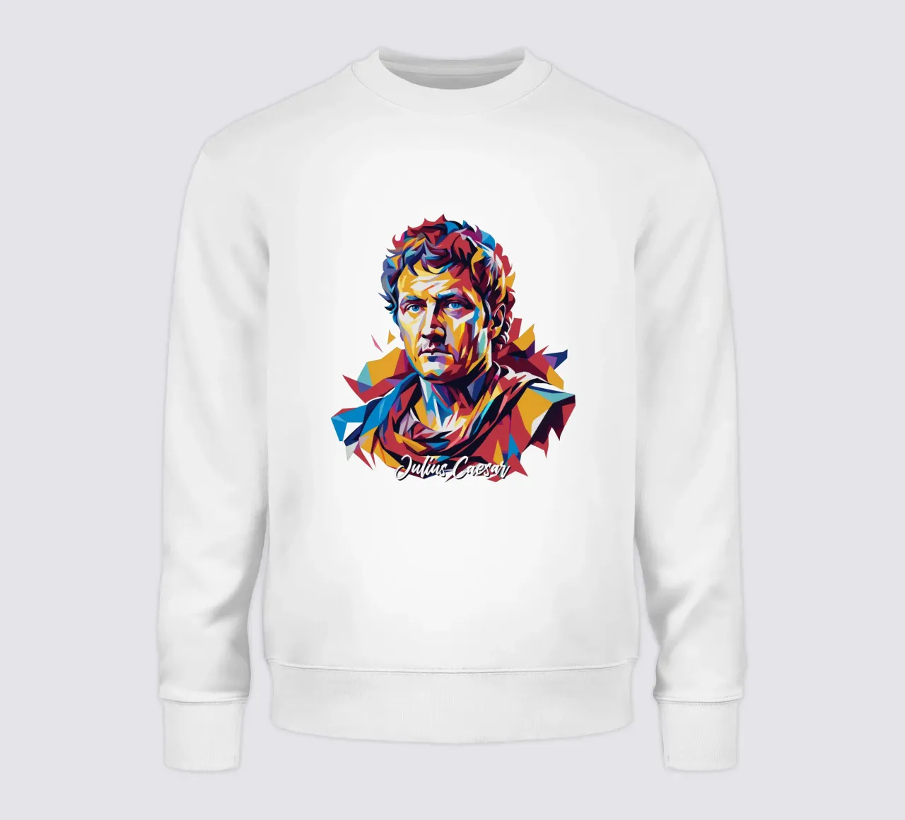 Julius Caesar WPAP Pop Art Sweatshirt von vectorartnesia