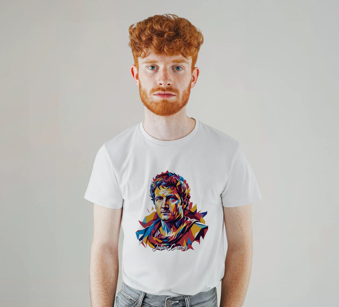 Julius Caesar WPAP Pop Art t-shirt da vectorartnesia