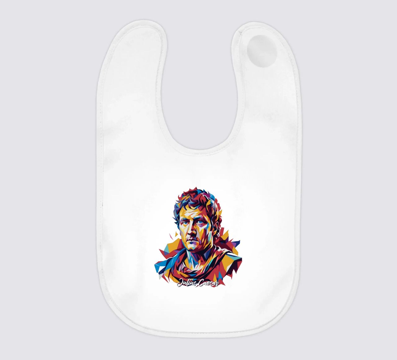 Julius Caesar WPAP Pop Art bavaglino da vectorartnesia