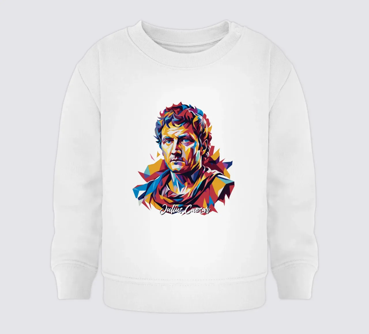 Julius Caesar WPAP Pop Art felpa neonato da vectorartnesia