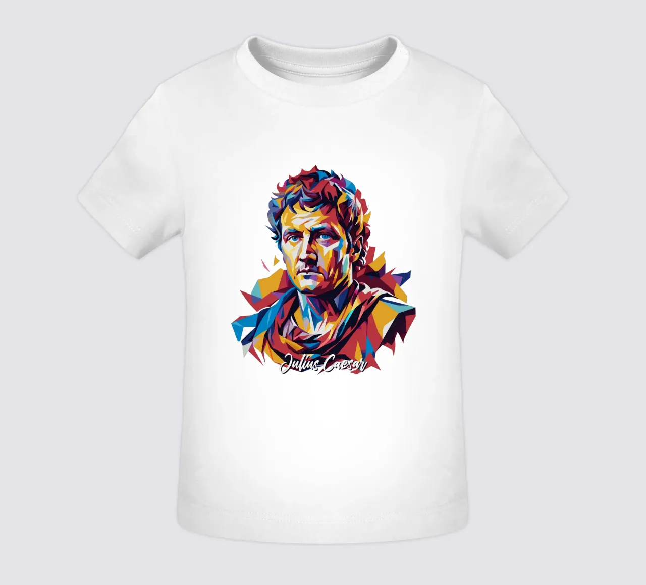 Julius Caesar WPAP Pop Art camiseta de bebé de vectorartnesia